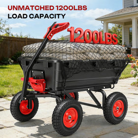 Autodaya heavy-duty steel frame supports demanding yard tasks.