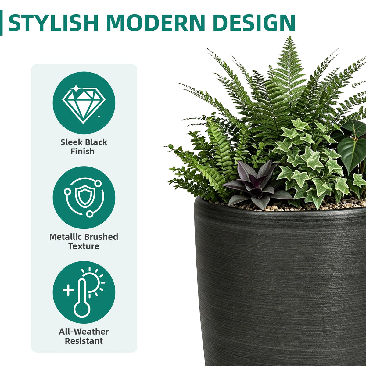 Autodaya gift-ready planter set for gardening enthusiasts and décor lovers.