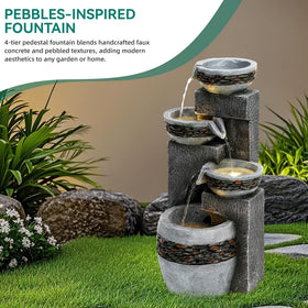 Autodaya resin and fiberglass construction resists weather and scratches for year-round beauty.