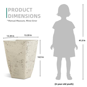 Autodaya square porch planters ideal for flowers and greenery