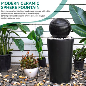 Autodaya trickling water feature, calming sounds for patios and yards.