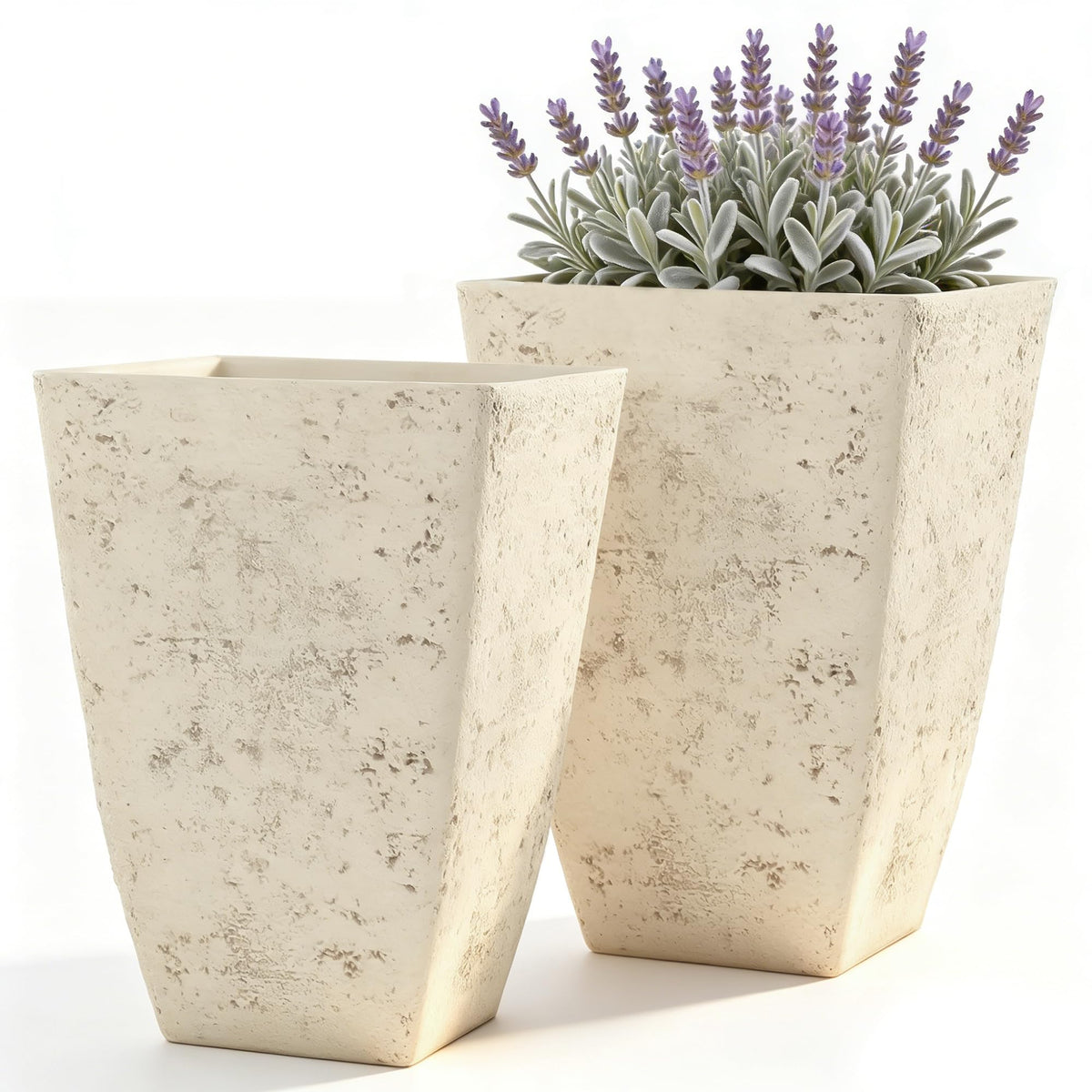 Autodaya two-pack planters suitable for indoor and outdoor use