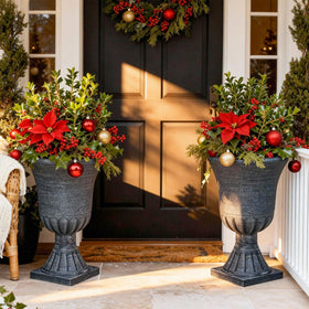 Autodaya urn planter is lightweight yet durable for easy relocation.