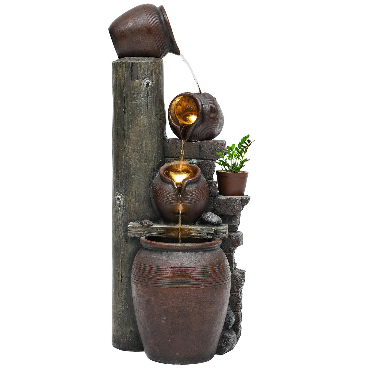 Autodaya weather-resistant fountain suitable for year-round display