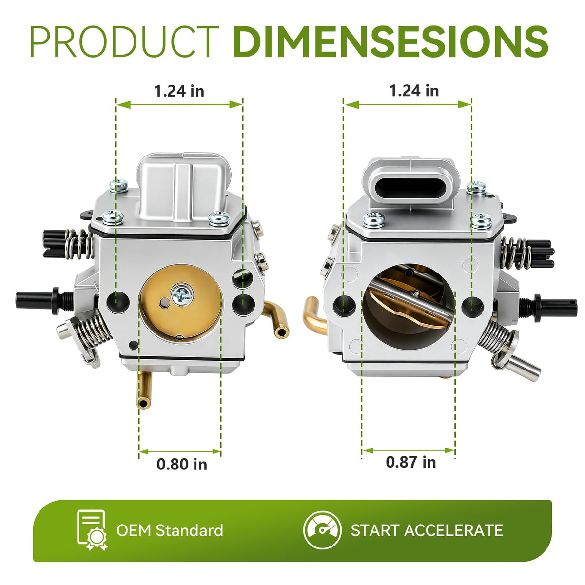 AUTOKAY MS290 kit features fuel filter for consistent fuel flow.
