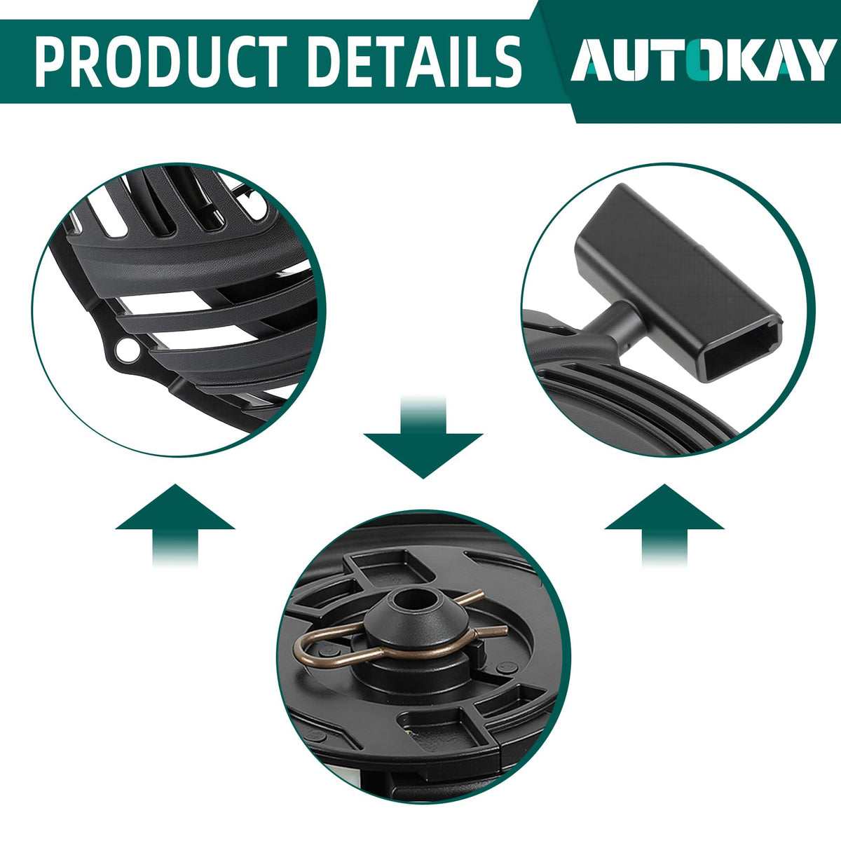 AUTOKAY packaging image shows pull starter assembly