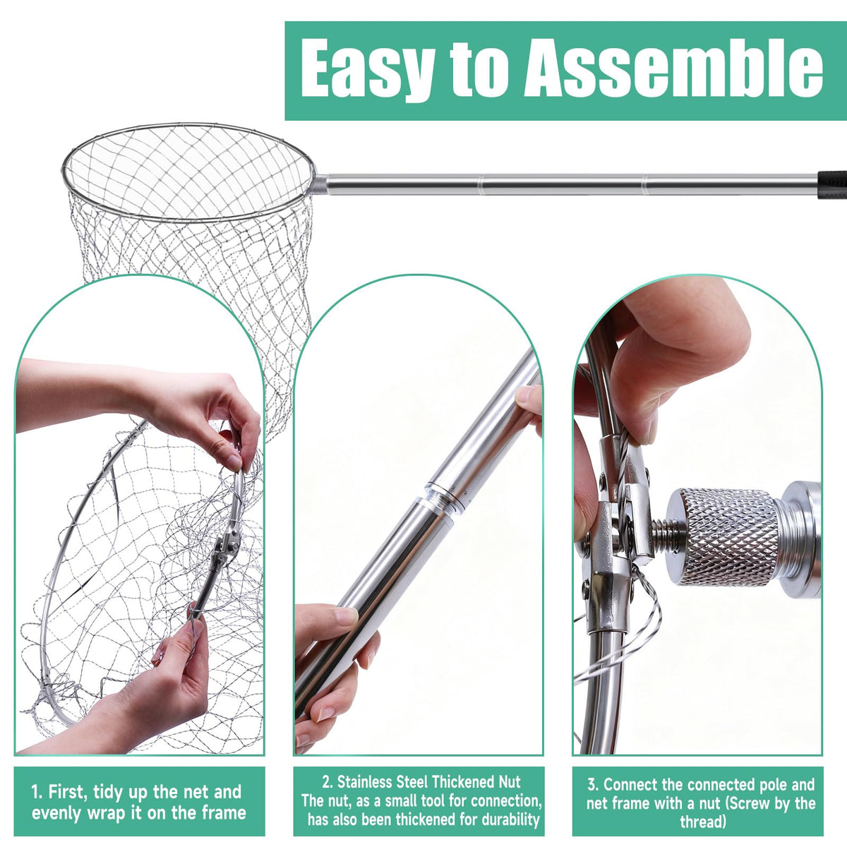 Autokcan chicken catching net heads for large poultry capture and quick setup