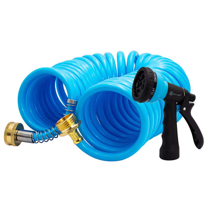 AUTOMAN EVA recoil hose 25ft with lightweight handling for easy watering tasks.