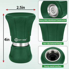 AUTOMAN hose nozzle demonstrating jet spray pattern for tough cleaning tasks