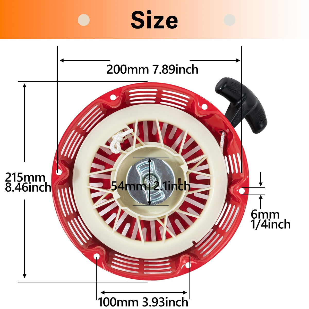 Automost GX390 nylon-rope close-up demonstrating durable pull cord for reliable starts.