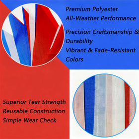 AuTop weather-resistant polyester pennants stay vibrant in sun and mild rain.