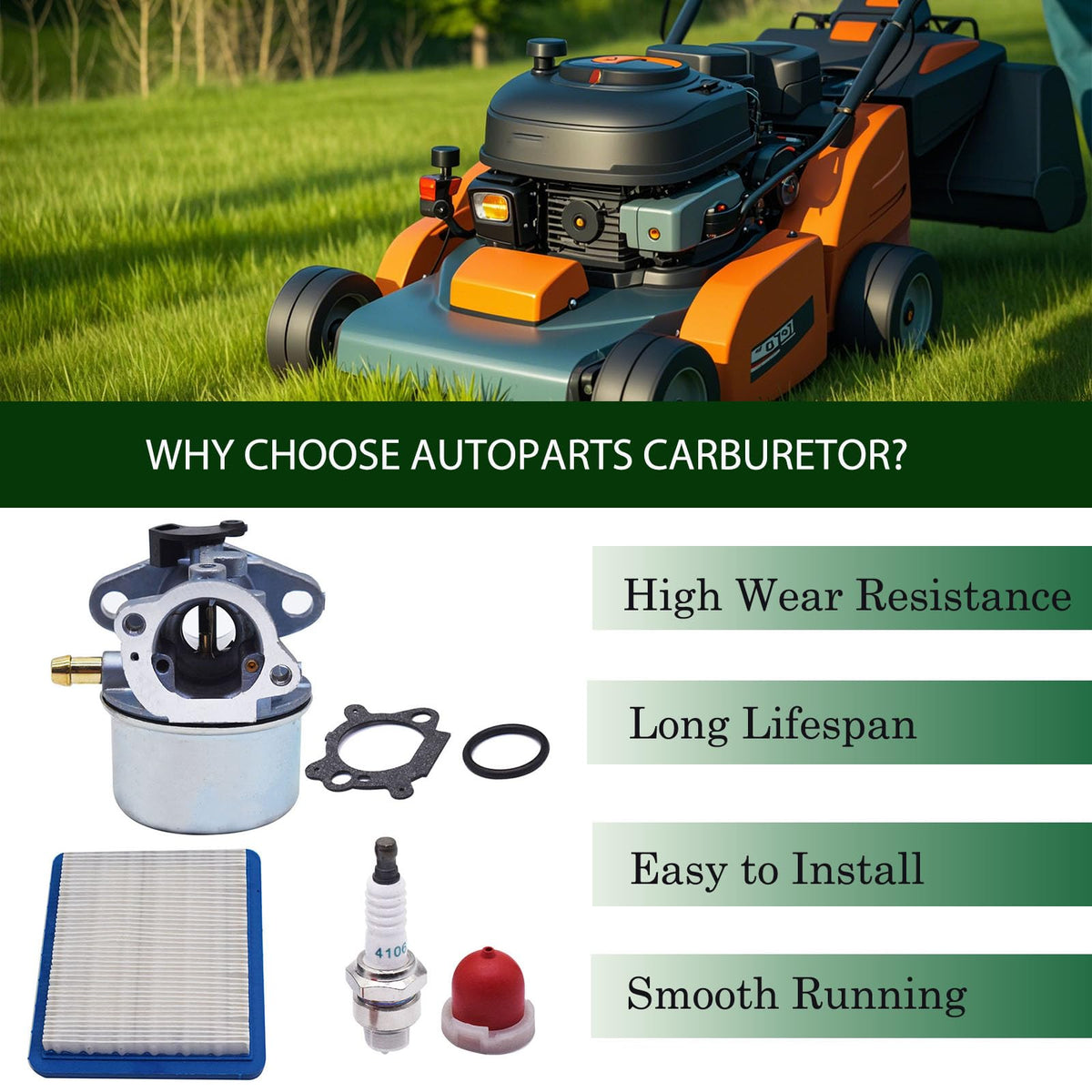 Autoparts 799868 mower compatibility guide illustration