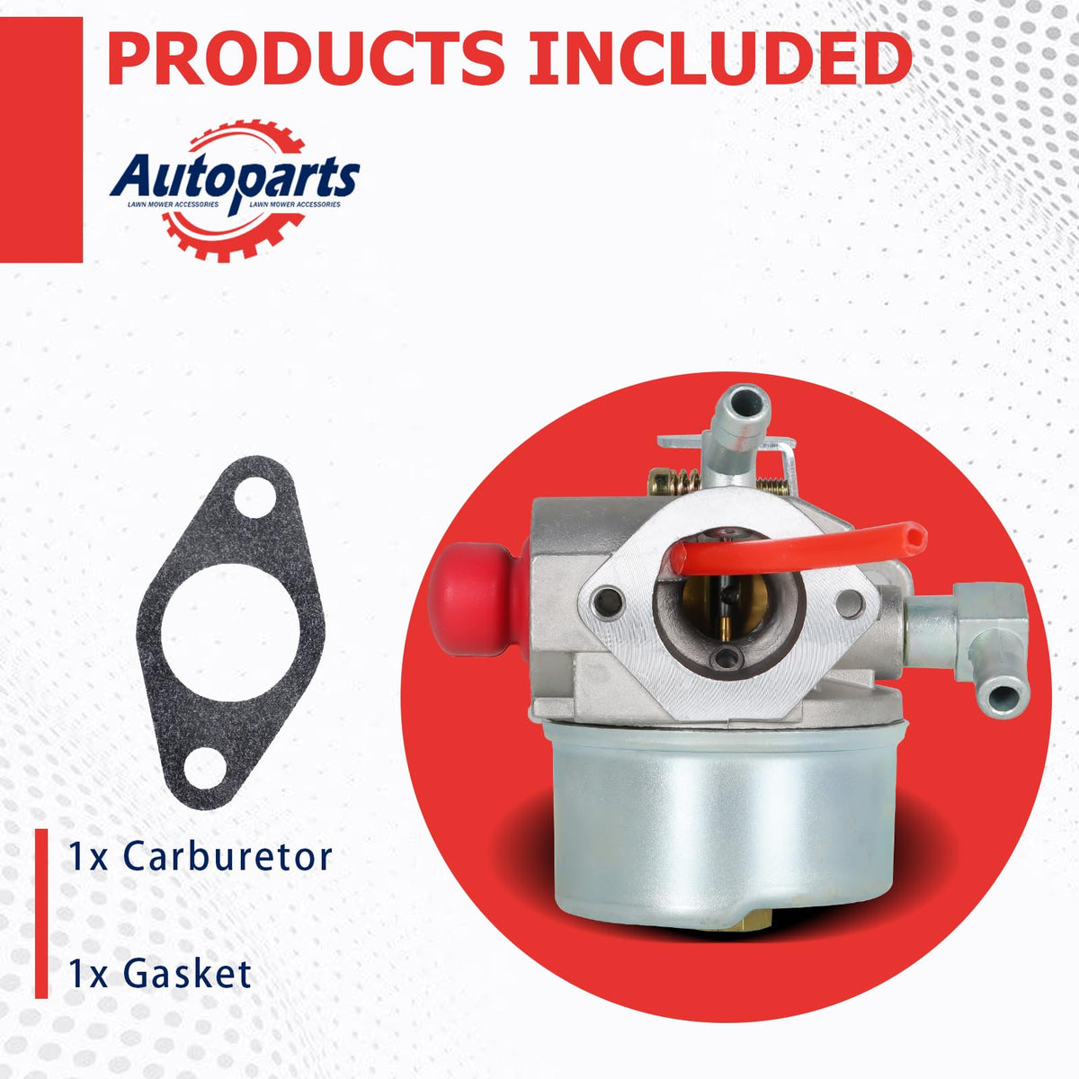 Autoparts carburetor replacement for Craftsman engines, installation view, supports smooth idle.