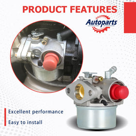 Autoparts carburetor replacement kit, easy install view, reduces downtime.