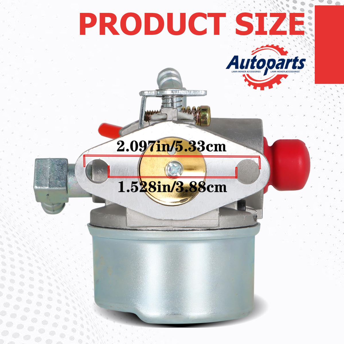 Autoparts carburetor replacement for Lawn-Boy engines, closeup view, easy maintenance compatibility.
