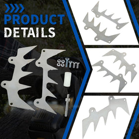 Autoparts chain catcher mount and dogs kit highlights included hardware for easy assembly.