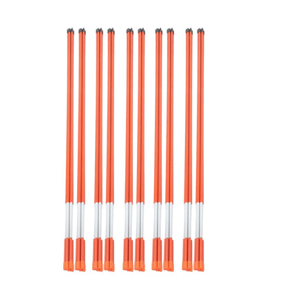 Autoparts driveway markers 48in orange, 50-pack, highly visible for winter driveways.