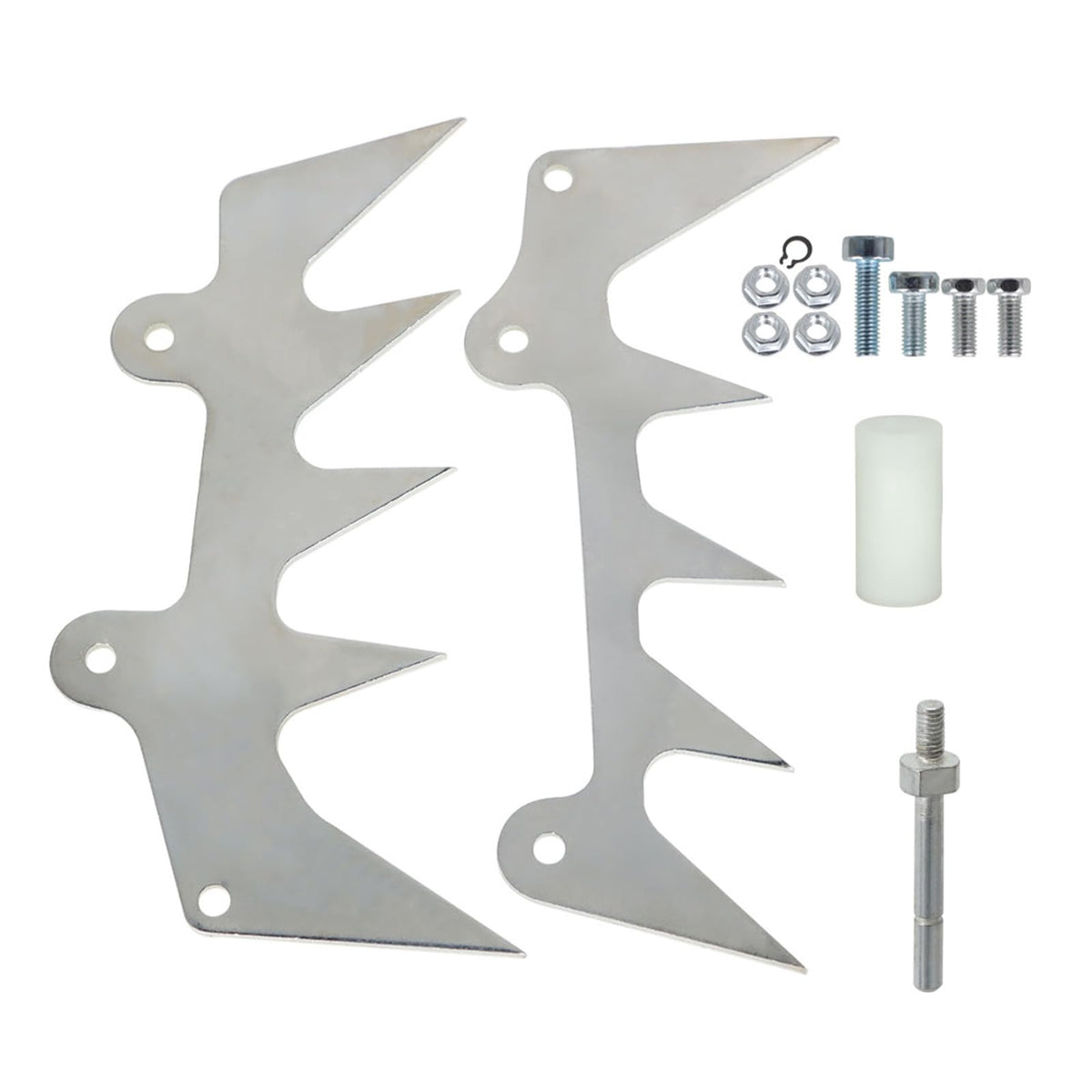 Autoparts dual felling dog bumper spikes for Stihl, durable and reliable in field cutting.