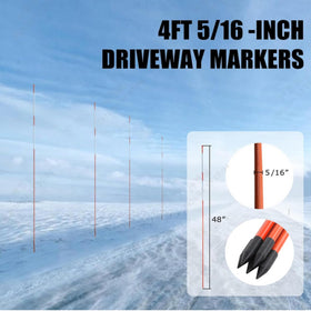 Autoparts fiberglass stakes, flexible and durable, rebounds after impact.