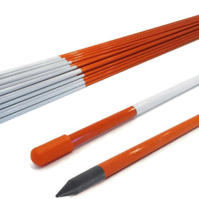 Autoparts orange driveway marker 48 inches clearly marks driveways at night