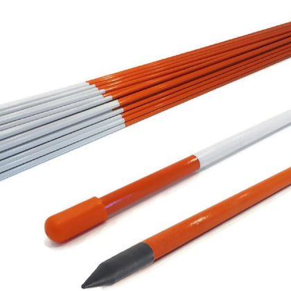 Autoparts orange driveway marker 48 inches clearly marks driveways at night