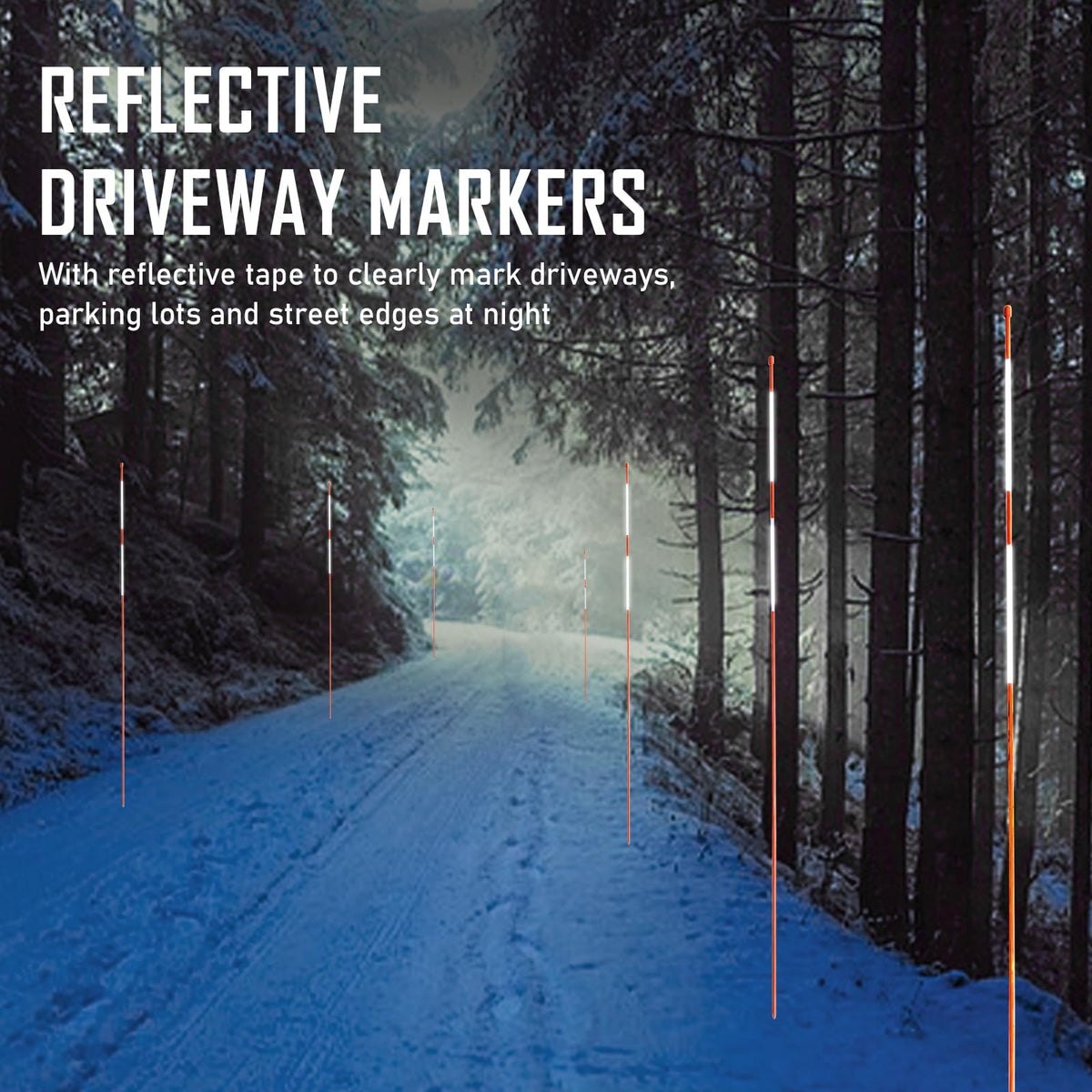 Autoparts plow stake designed for driveways and parking lots.