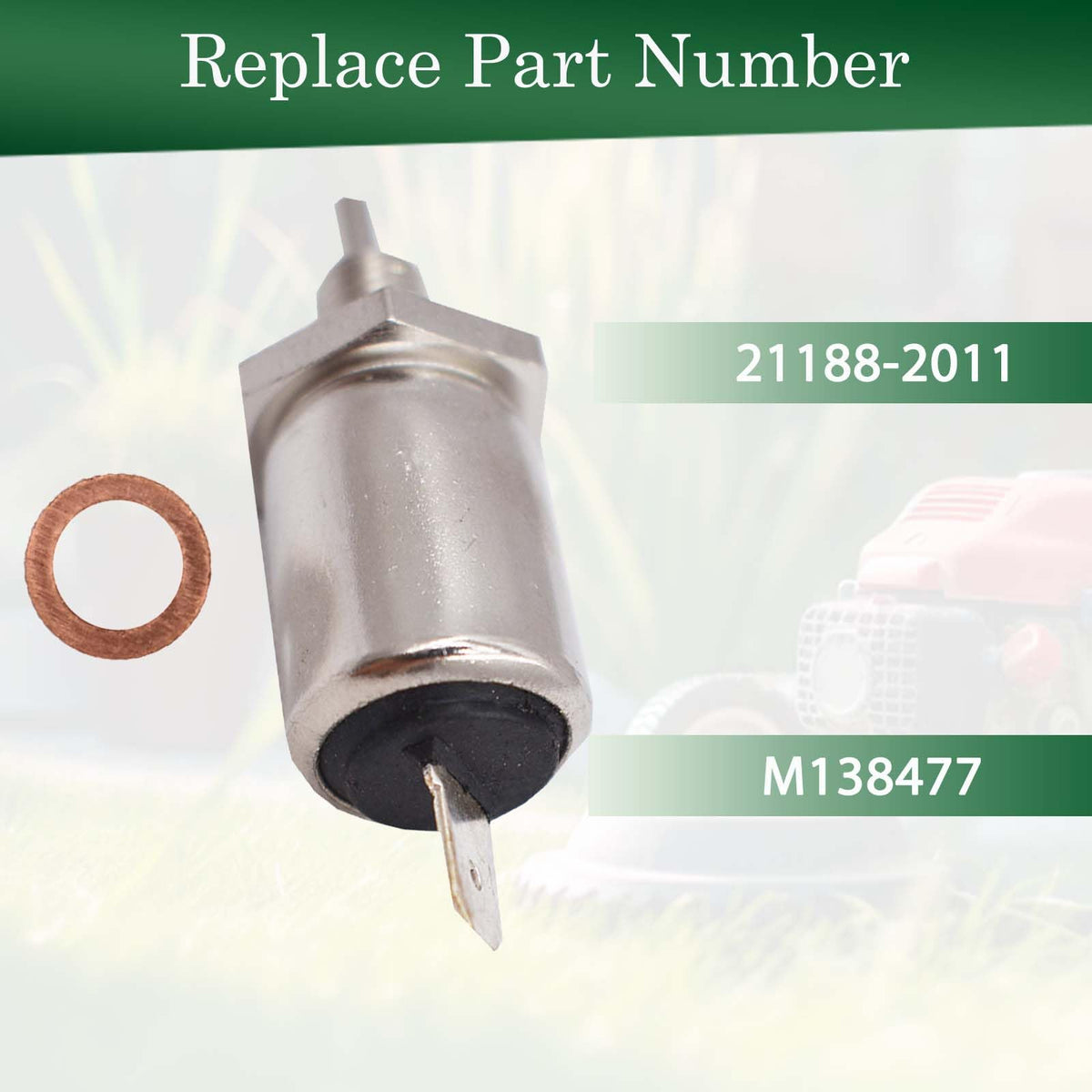 Autoparts visual-fit solenoid; precise pattern and shape match.