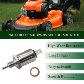 Autoparts OE-replacement solenoid; reliably tested for dependable engine shutdown.