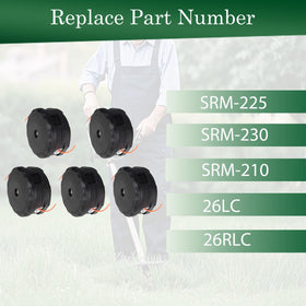 Autoparts trimmer head with 0.080 inch line included for immediate use