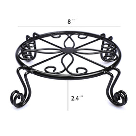 Autopromake heavy-duty iron plant stand outdoors for garden durability