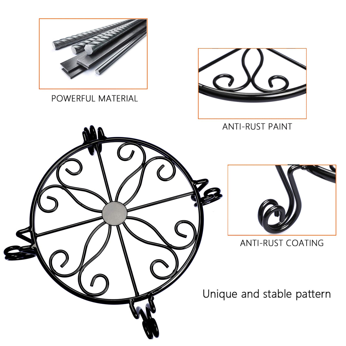 Autopromake rustproof iron material close-up highlighting durable coating