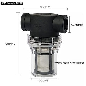 AutoRocking 100 mesh filter screen provides fine filtration for clean water.