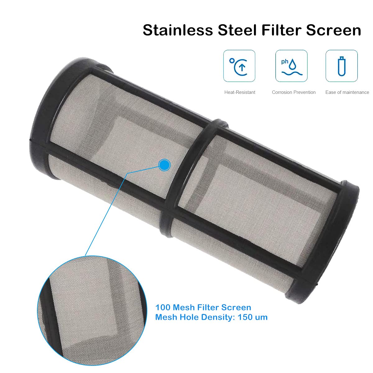 AutoRocking inline filter supports pressure washer performance with cleaner water.