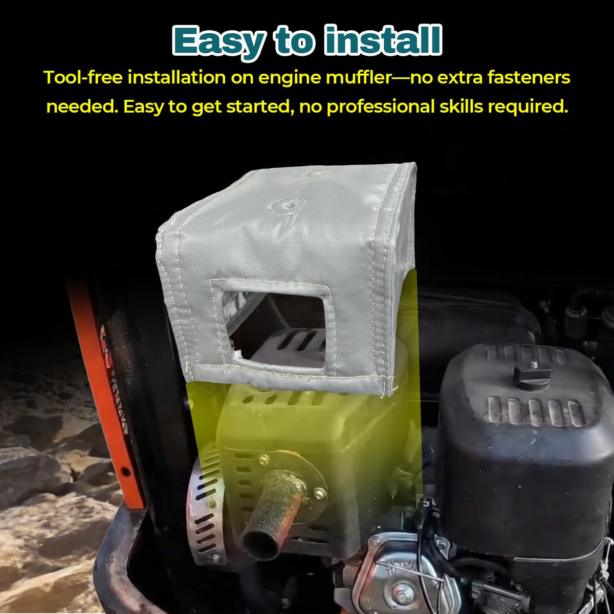 AUTOVIC blanket shown on Rato 420cc engine for compatibility.