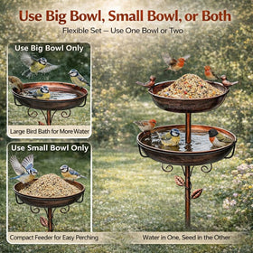 Autrovia detachable bowl enables quick cleaning and easy refilling of water and food.