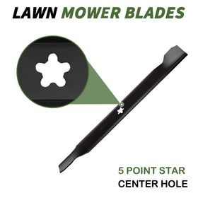 Autsurles 42-inch deck blade measure ensures accurate length.