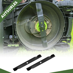 Autsurles blades cut through grass smoothly with less clumping.