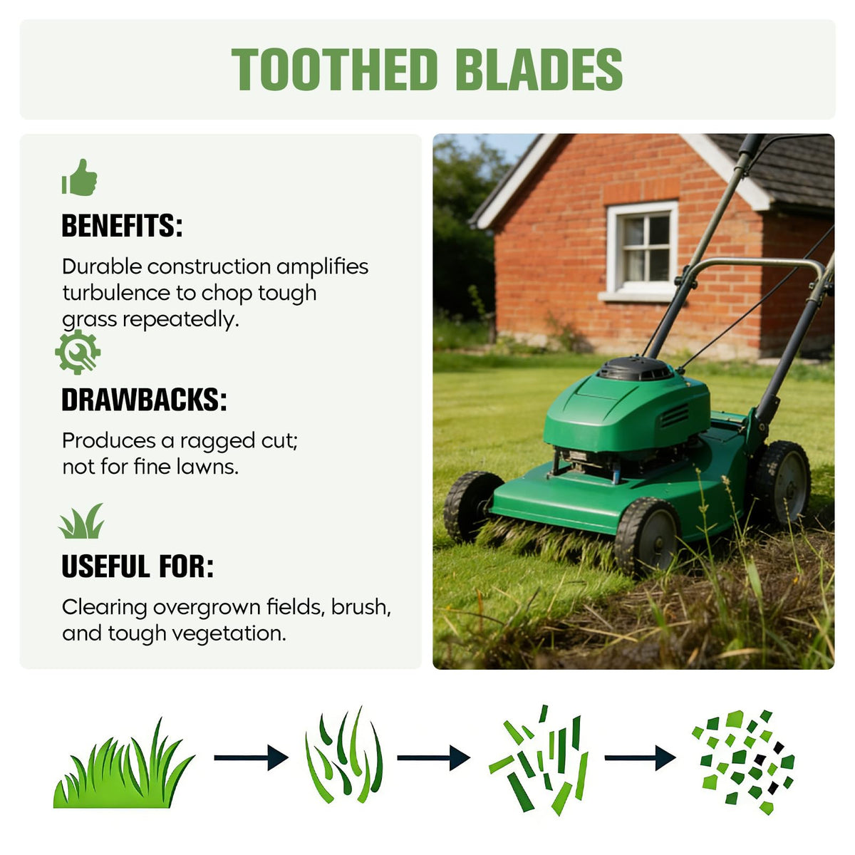 Autsurles Exmark compatible blades 103-2527 ensure clean, efficient mowing.