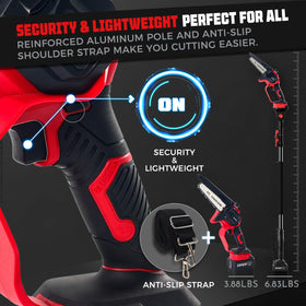 Autubin cordless battery-powered saw with 4.0Ah packs long runtime