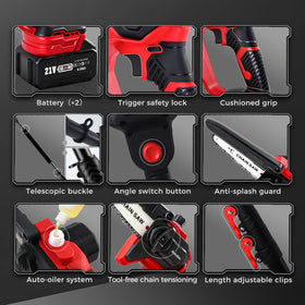 Autubin lightweight design reduces maintenance and emissions compared to gas saws