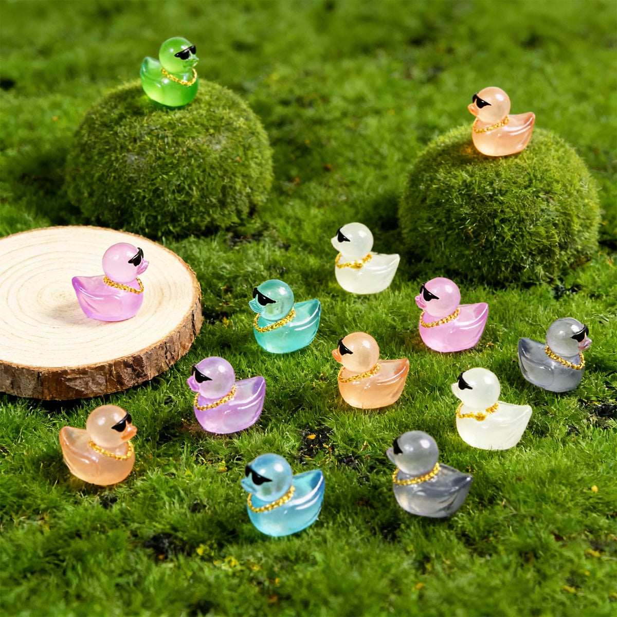 AUUTI resin ducks across 12 styles offer versatile decorating options