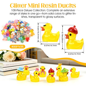 AUUTI resin ducks glow-in-the-dark accents brighten evening decor
