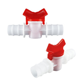 AUXBC valve installation with tubing for quick push-fit setup.