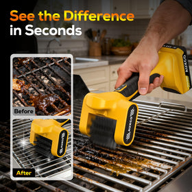 AUXCO 21V brush delivers 700 RPM performance for fast grease removal