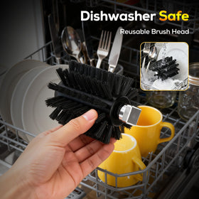 AUXCO close-up bristles show tough-residue scrubbing action
