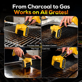 AUXCO compact handle design provides comfortable cleaning sessions