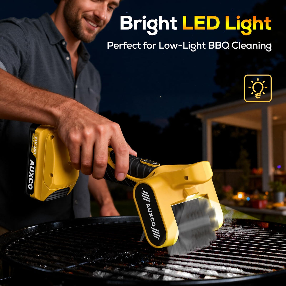 AUXCO cleaner works well on gas and charcoal grills