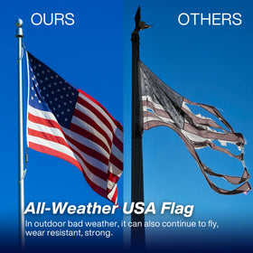 AUYRE American Flag 2.5x4 ft size for porch or travel display