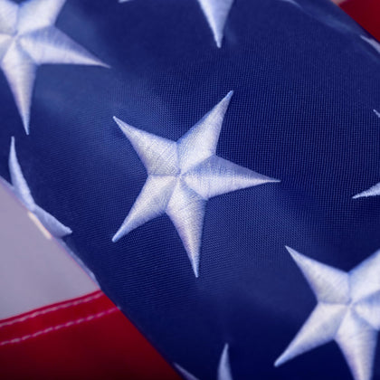 AUYRE American Flag embroidered stars for durable outdoor display