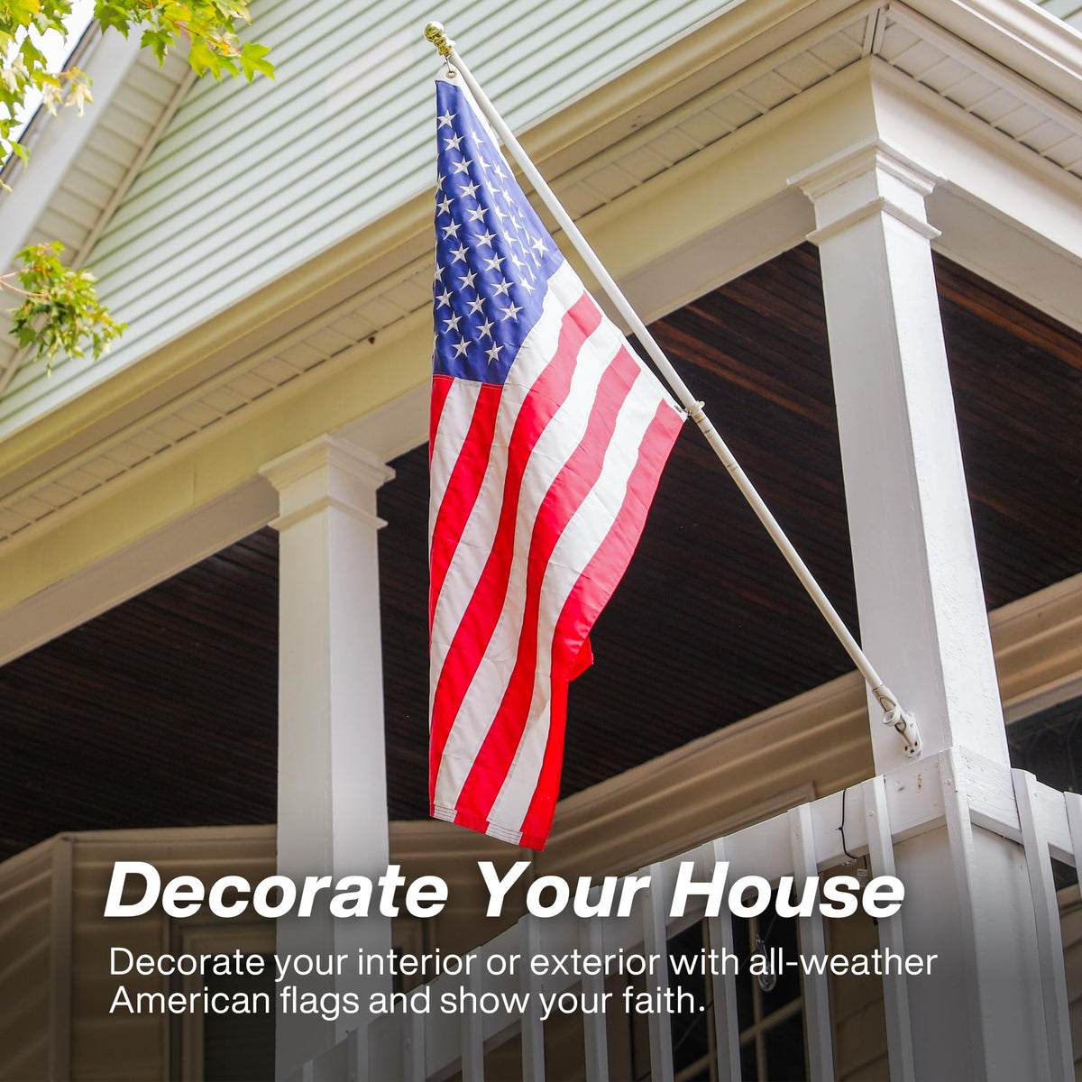 AUYRE American Flag ideal for outdoor use and celebrations